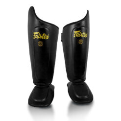 Fairtex SP8 Muay Thai shin pads black