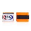 Fairtex boxing Handwraps, made of elasticated cotton. HW2 model in orange