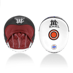Mongkol mini boxing punch mitts white red