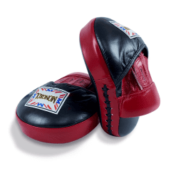 Red/black Boxing focus mitts Mongkol Thai Boxing PMM01
