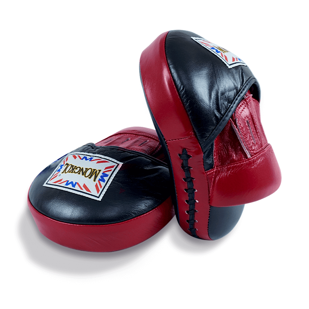 Red/black Boxing focus mitts Mongkol Thai Boxing PMM01