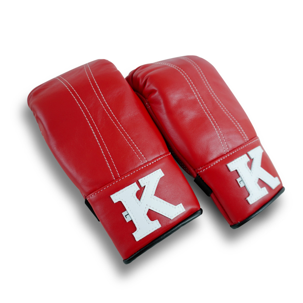 K Muay Thai Equipment Bag Gloves Red (4)