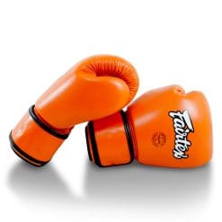 Fairtex Real Leather Boxing Gloves BGV16 Orange