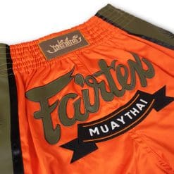 Fairtex Orange Muay Thai Shorts BS1705 Enigma details