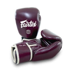 Fairtex BGV16 Maroon Real Leather Boxing Gloves Maroon Color