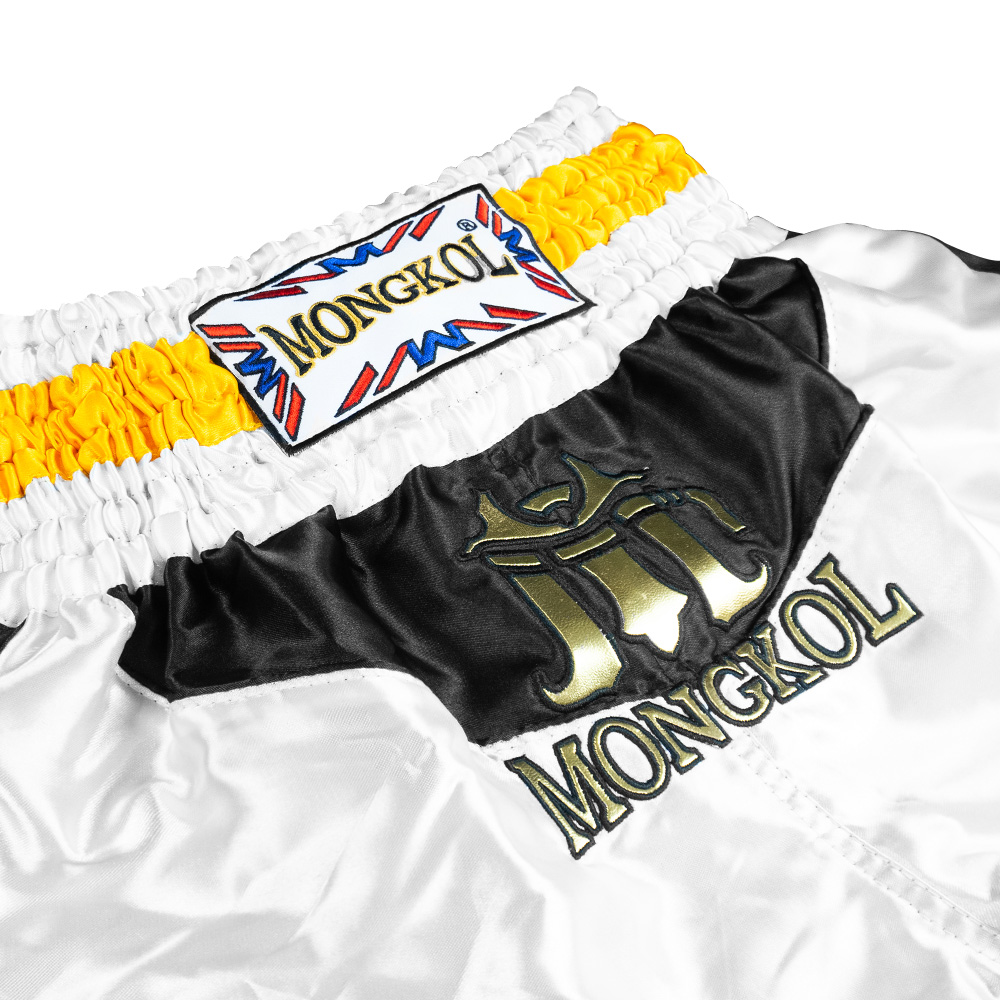 Mongkol Classic Muay Thai Shorts BSM01 white/black