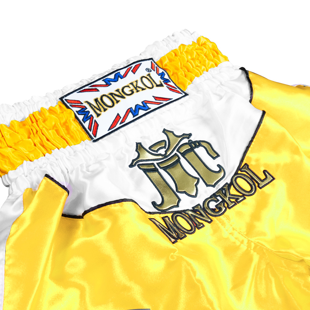 Mongkol Classic Muay Thai Shorts BSM01 yellow/white